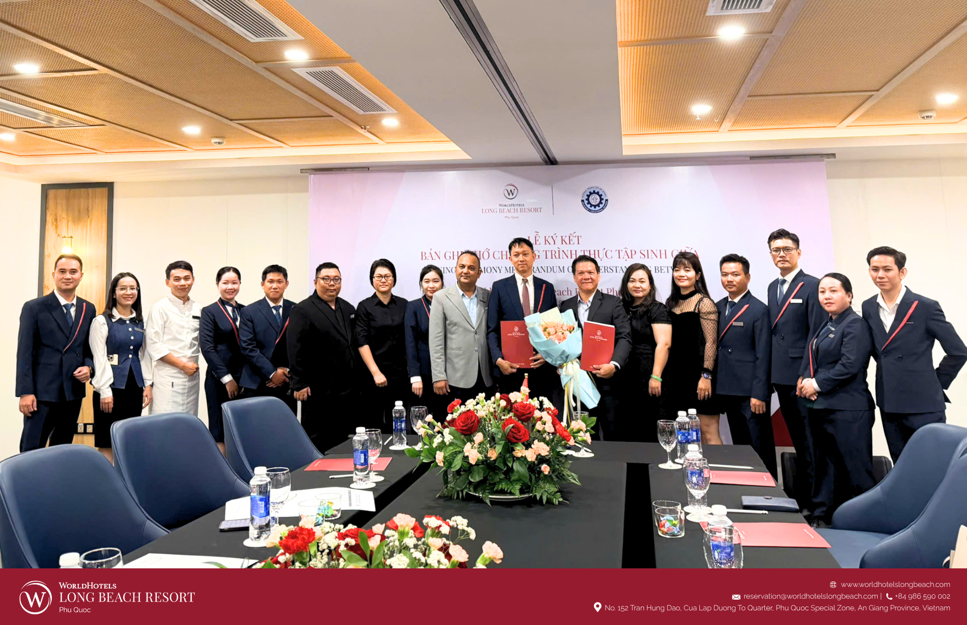 WorldHotels Long Beach Resort Phu Quoc Partners with An Giang 1 Vocational School to Expand Training and Real-World Opportunities in Hospitality