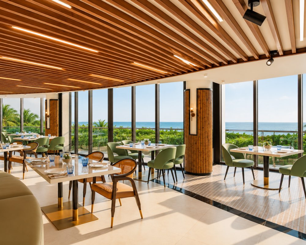 Terai Restaurant breakfast buffet with a wide variety of international and local specialties.